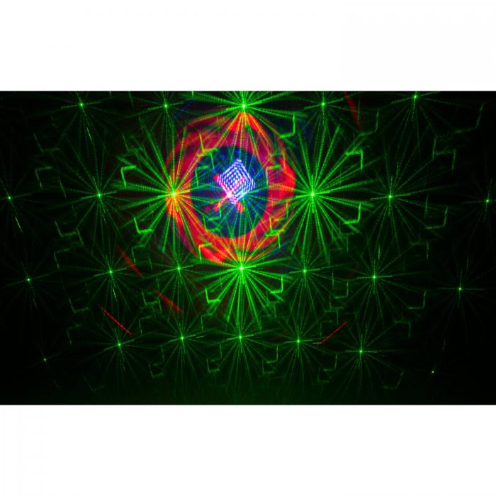 Ibiza Light – Bateryjny efekt świetlny LED z laserem RGB TINYLED-LASRGB 12