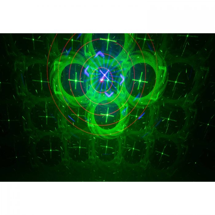 Ibiza Light – Bateryjny efekt świetlny LED z laserem RGB TINYLED-LASRGB 14