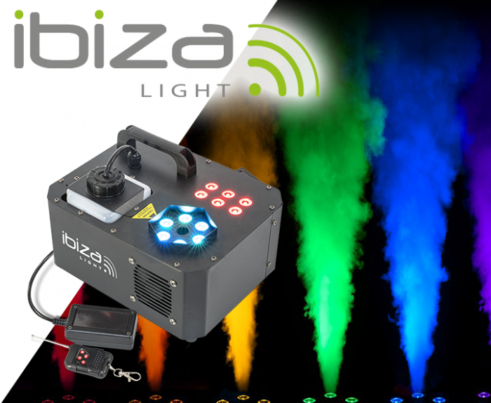 Ibiza Light – Wytwornica dymu pionowego SPRAY-COLOR-1000 1000W z LED RGB 14