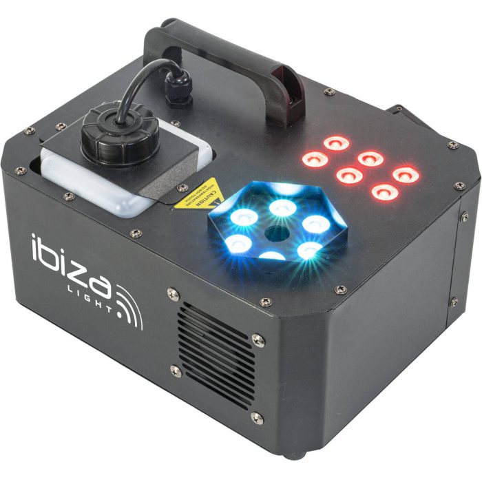 Ibiza Light – Wytwornica dymu pionowego SPRAY-COLOR-1000 1000W z LED RGB 8