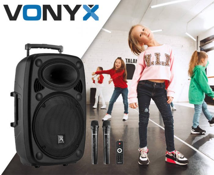 VONYX – Kolumna z mikrofonami/ nagłośnienie mobilne Verve38 12”Vonyx 10