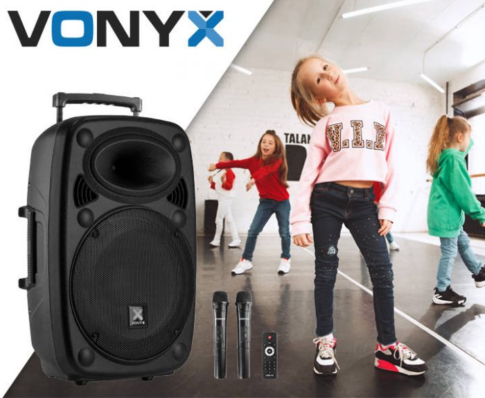 VONYX – Kolumna z mikrofonami/ nagłośnienie mobilne Verve46 15”Vonyx 9