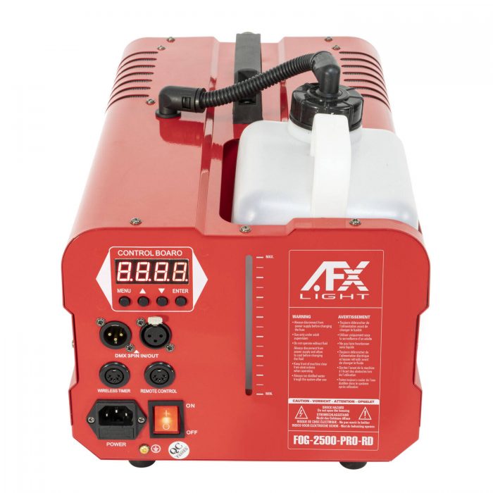 AFX Light – Wytwornica dymu FOG-2500-PRO-RD 2500W DMX pilot AFX Light czerwona 10
