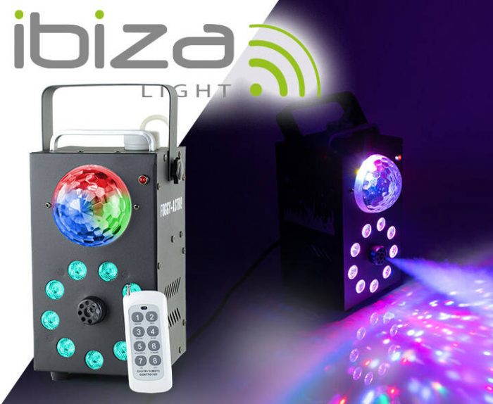 Ibiza Light – Wytwornica dymu z efektem Astro LED FOGGY-ASTRO pilot 10