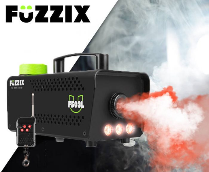 Fuzzix – Wytwornica dymu F503L z efektem LED RGB Fuzzix + płyn gratis 10