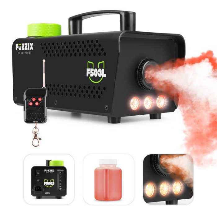 Fuzzix – Wytwornica dymu F503L z efektem LED RGB Fuzzix + płyn gratis 8