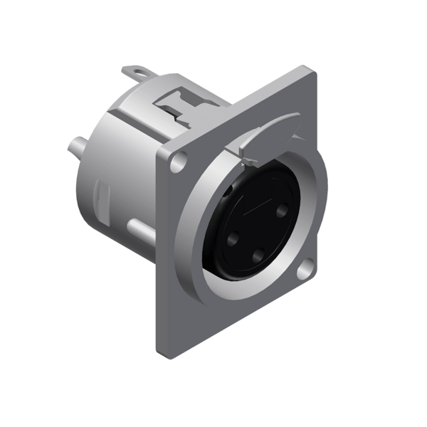 procab-vc3fdl-panel-connector-3-pin-xlr-female-connector Procab VC3FDL Panel connector - 3-pin xlr female Connector - obrazek 1
