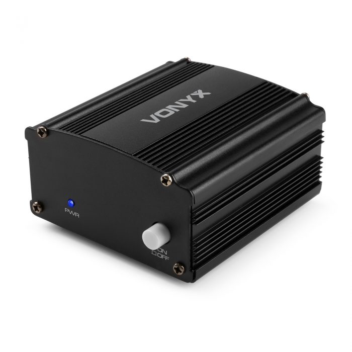 VONYX – Zasilacz phantom Vonyx VDX10 48 V – USB-C – zbalansowane wejście i wyjście XLR – czarny 11