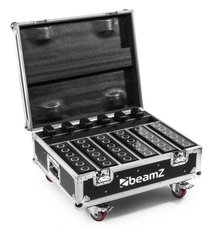 BeamZ – FCC12 Case na 6 Oświetlaczy LED Bar BBB612 z systemem ładowania 8