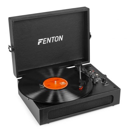 FENTON – Gramofon w walizce RP118B Fenton wejście/wyjście BT czarny+ winyl gratis 3