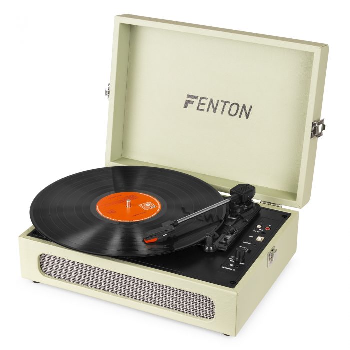 FENTON – Gramofon w walizce RP118C Fenton wejście/wyjście BT zielony+ winyl gratis 12