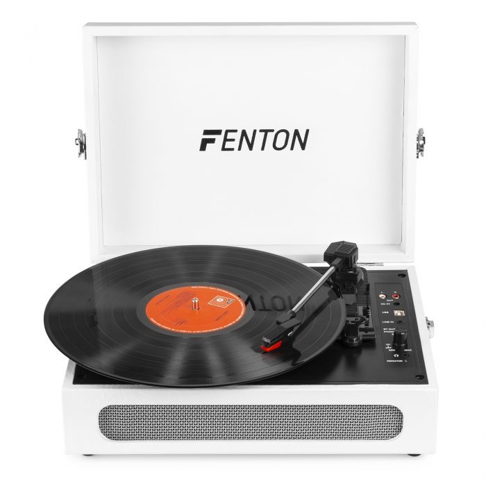 FENTON – Gramofon w walizce RP118F Fenton wejście/wyjście BT beżowy+ winyl gratis 10