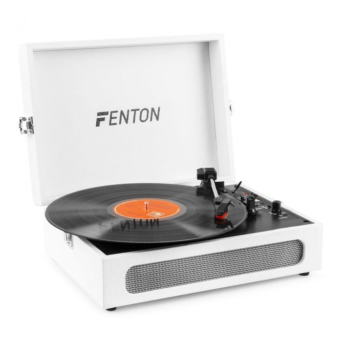 FENTON – Gramofon w walizce RP118F Fenton wejście/wyjście BT beżowy+ winyl gratis 13