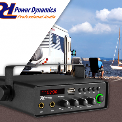 Power Dynamics – Wzmacniacz mobilny 30W 12V/220V Power Dynamics 3