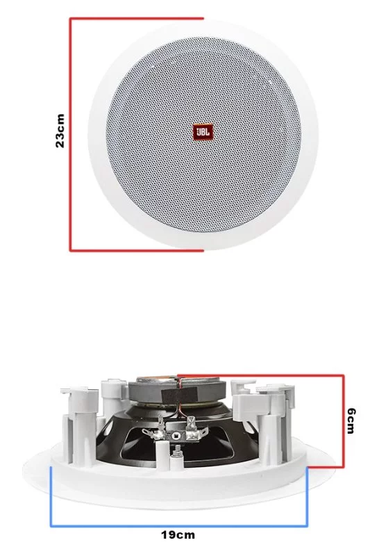 P2 MRP 8300 + 4 Głośniki sufitowe JBL – Zestaw 4 głośników sufitowych + Odtwarzacz ścienny ze wzmacniaczem 24
