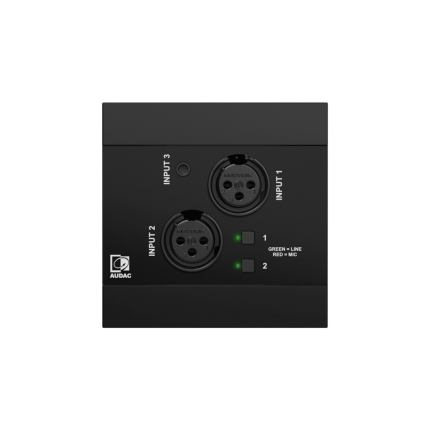 AUDAC NWP320/B Sieciowy panel wejściowy audio – 2 x XLR + 3,5 mm jack + BT (4 CH) Wersja czarna 11