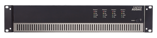 AUDAC CAP424 Czterokanałowy wzmacniacz mocy 4 x 240 W, 100 V