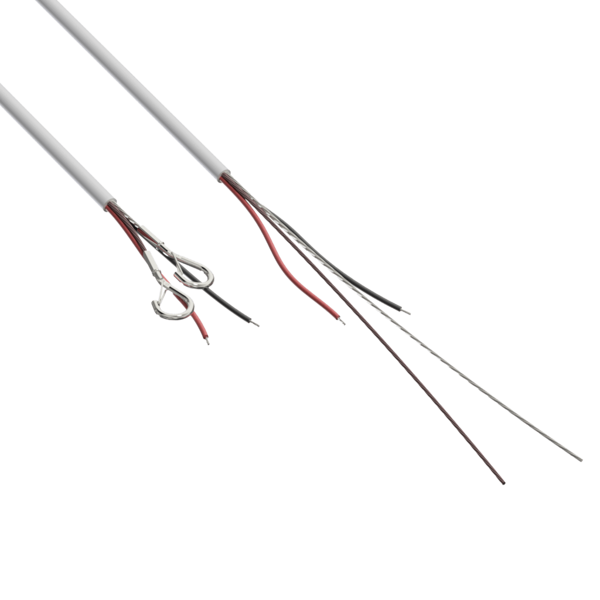 audac-dsc35-w-kabel-sygnalowy-z-dwoma-zylami-stalowymi-karabinczyk-3-5-m-bialy AUDAC DSC35/W Kabel sygnałowy z dwoma żyłami stalowymi, karabińczyk - 3,5 m, biały - obrazek 1