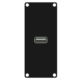 CAYMON CASY161/B Panel CASY z żeńskim złączem USB 2.0, 1-modułowy, wersja czarna