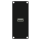 CAYMON CASY162/B Panel CASY przejściem: USB 2.0 – 4-pinowe złącze skręcane, 1-modułowy, czarna