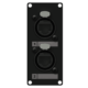 CAYMON CASY168/B Panel CASY z przejściem: 2x etherCON – RJ45, 1-modułowy, wersja czarna