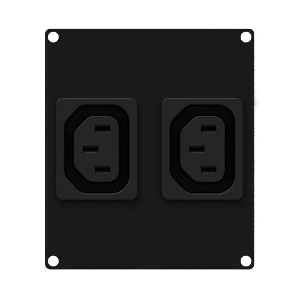 caymon-casy282-b-panel-casy-z-2-zlaczami-wyjsciowymi-zasilania-euro-2-modulowy-czarny CAYMON CASY282/B Panel CASY z 2 złączami wyjściowymi zasilania Euro, 2-modułowy, czarny - obrazek 1