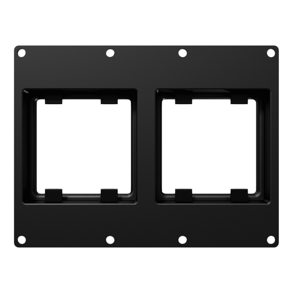 caymon-casy303-b-ramka-montazowa-casy-z-dwoma-otworami-45x45-mm-3-modulowa-czarna CAYMON CASY303/B Ramka montażowa CASY z dwoma otworami 45x45 mm, 3-modułowa, czarna - obrazek 1