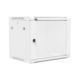 CAYMON WPR409R/W Naścienna szafa rack 19” 9U, głębokość 450 mm, zdejmowana tylna pokrywa, biała