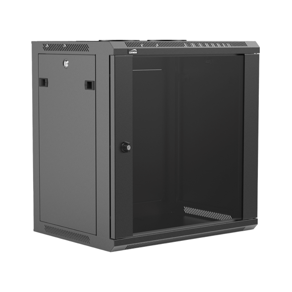 caymon-wpr412r-b-nascienna-szafa-rack-19-12u-glebokosc-450-mm-zdejmowana-tylna-pokrywa-czarna CAYMON WPR412R/B Naścienna szafa rack 19” 12U, głębokość 450 mm, zdejmowana tylna pokrywa, czarna - obrazek 1