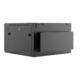 CAYMON WPR606R/B Naścienna szafa rack 19” 6U, głębokość 600 mm, zdejmowana tylna pokrywa, czarna - obrazek 2