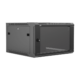 CAYMON WPR606R/B Naścienna szafa rack 19” 6U, głębokość 600 mm, zdejmowana tylna pokrywa, czarna