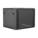 CAYMON WPR609R/B Naścienna szafa rack 19” 9U, głębokość 600 mm, zdejmowana tylna pokrywa, czarna