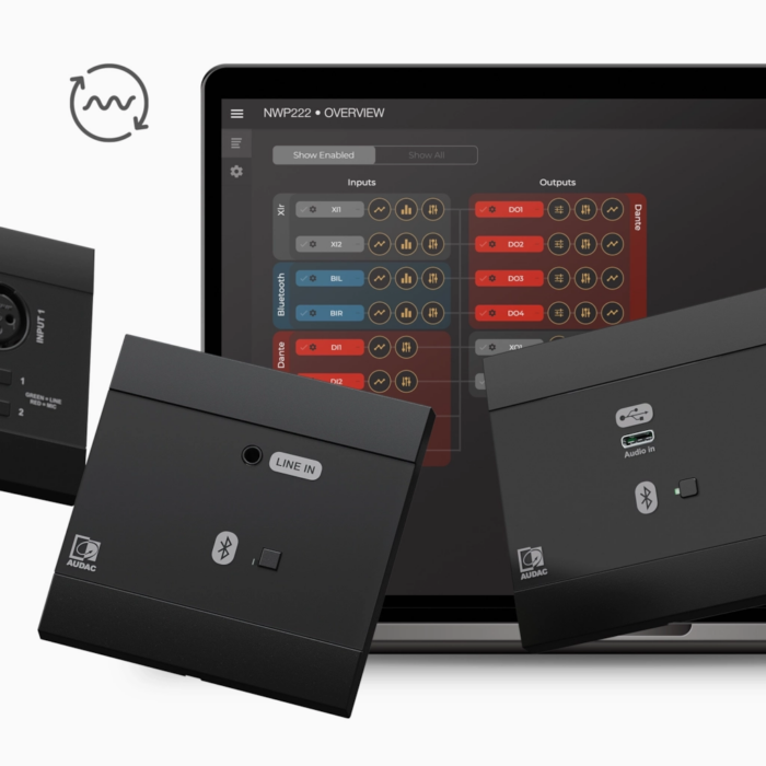 AUDAC NWP300/W Sieciowy panel wejściowy audio - BT + jack 3,5 mm (4 CH) Wersja biała - obrazek 3