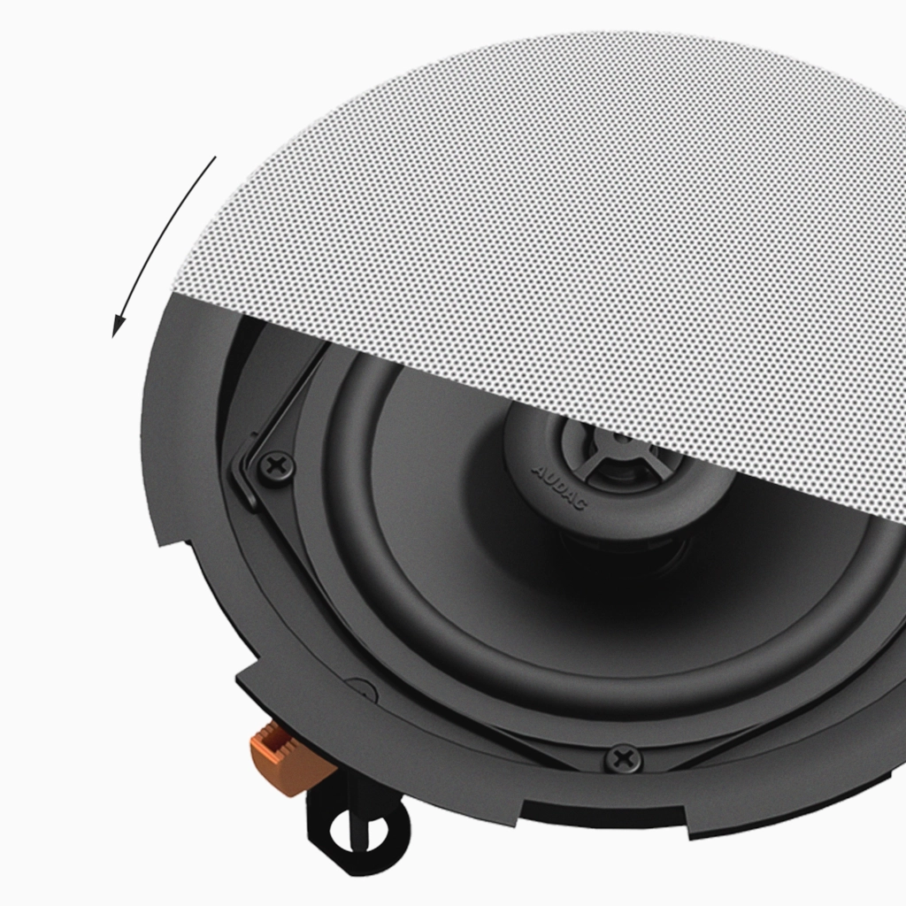 AUDAC CIRA840DI/W QuickFit™ 2-drożny 8" głośnik sufitowy wersja biała, 16 Ω