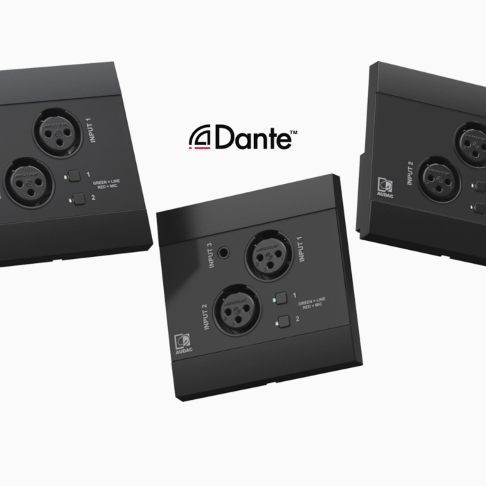 AUDAC NWP222/B Sieciowy panel wejściowy i wyjściowy audio