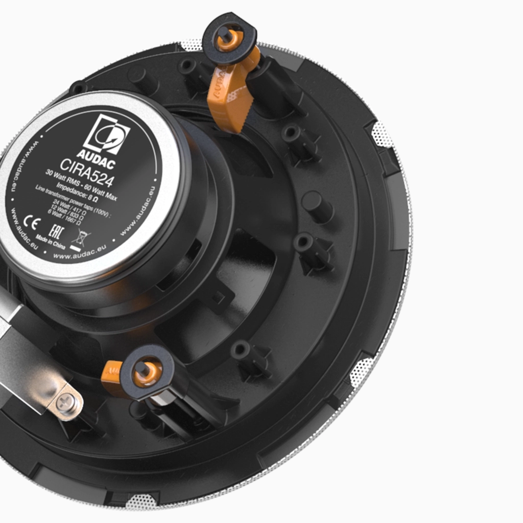AUDAC CIRA840DI/W QuickFit™ 2-drożny 8" głośnik sufitowy wersja biała, 16 Ω