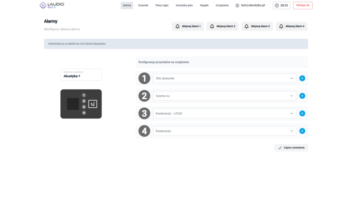 Laudio Bell-e interface