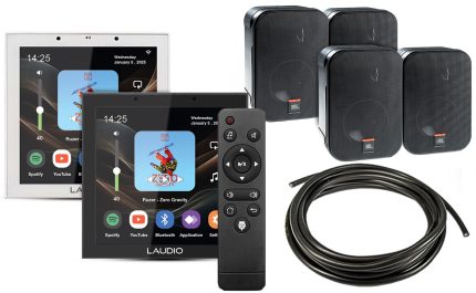w44 + 4 JBL Control 1 Pro czarny